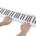 thumbnail image 1 of LEEYNEER Portable Waterproof Flexible 88 Key Electronic Piano Keyboard Practice Card, 1 of 5