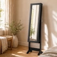 thumbnail image 4 of Costway Jewelry Mirrored Cabinet Armoire Organizer Storage Box w/ Stand Christmas Gift, 4 of 10