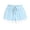 Blue, variant on HAOTAGS Boys & Girls Shorts Cotton-Like Elastic Waist Lace Trim Summer Casual Hot Pink Size 15/16