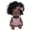 B, variant on F African American Baby Doll 8.6 Inch Rubber For Kids Curly Hair Realistic Play Toy