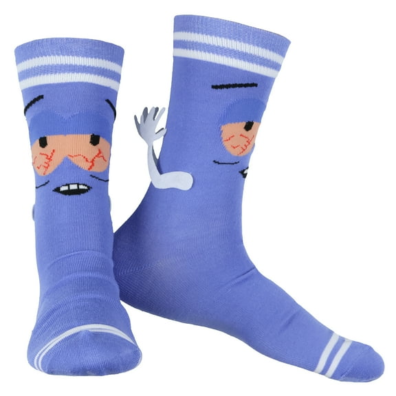 South Park Towelie Character with 3D Arms Adult Mid-Calf Crew Socks 1 Pair