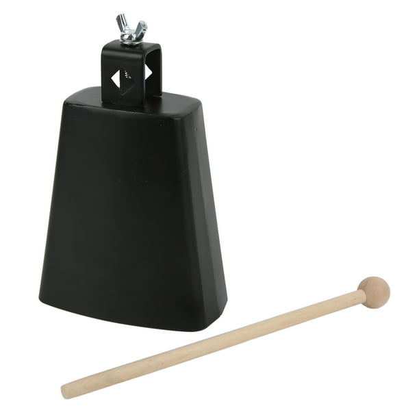 Metal Cow Bell Noise Maker Hand Percussion Instrument Cowbell with Stick  for Drum Set5 Inch / 12.7cm
