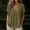 *Army Green, variant on ClodeEU Women's V Neck Short Sleeve Linen Blend Tunic Top,Casual Loose Flowy Summer Blouse Army Green,Women's Plus L