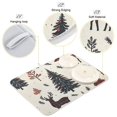 thumbnail image 3 of Yayeee Dish Drying Mat for Kitchen Counter 18"x24" Microfiber Absorbent Pad, Beige Christmas Forest, 3 of 7