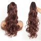 thumbnail image 1 of Peluca de parte, pelucas de cabello humano ondulado, Clip de pelo de densidad en media peluca para extensiones de cabello en parte, naturales(Rojo)(1 pieza), 1 of 5
