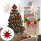 thumbnail image 1 of Pantalla de lámpara de luz estrella - Luz de papel plegable de 9 puntas para Navidad, fiestas, decoración de patios y habitaciones infantiles - 1 pack, 1 of 5