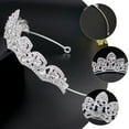 thumbnail image 4 of BRIGHTFUFU elegant style tiara Tiara Rhinestone 1Set Haircut Decoration, 4 of 6