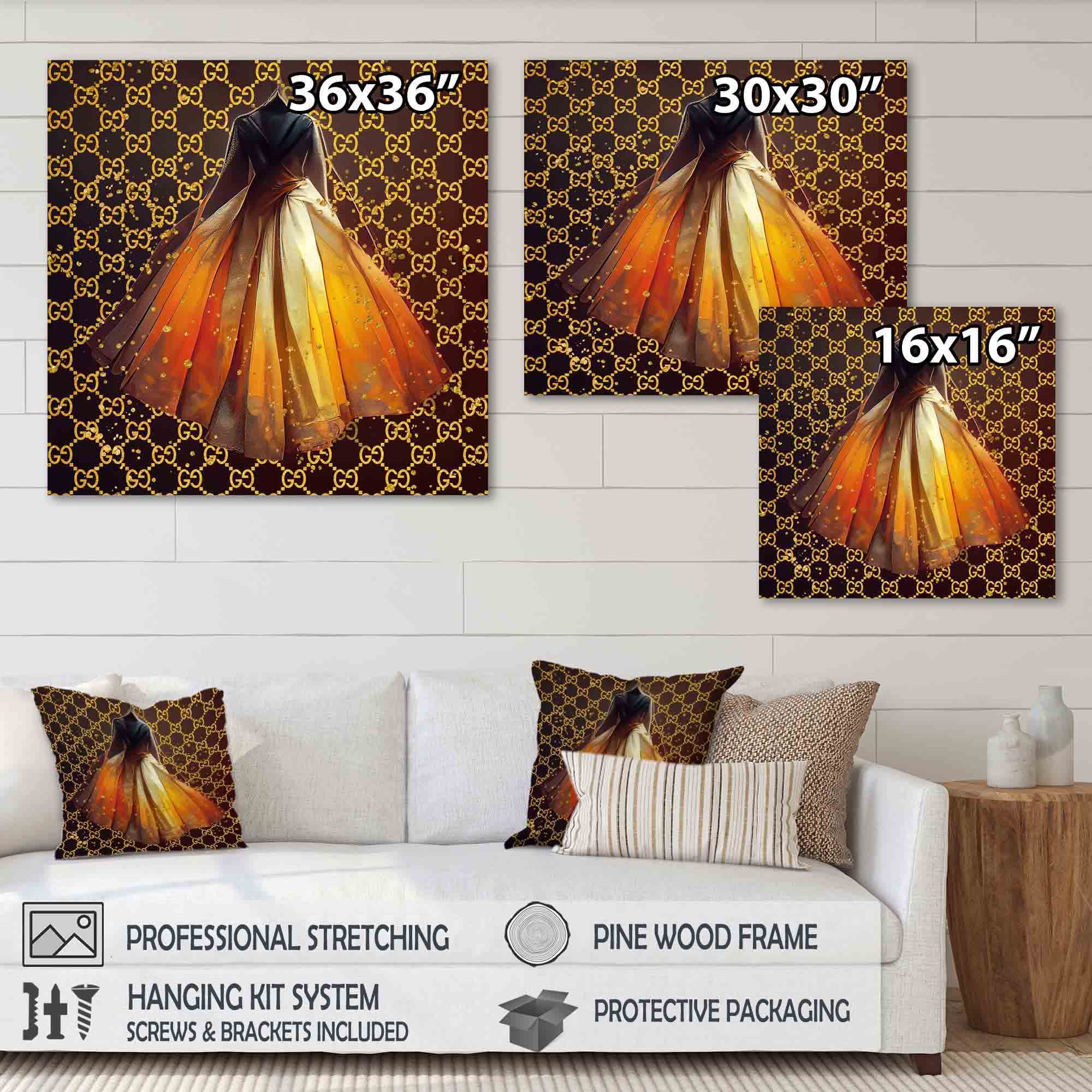 Designart Vibrant High End Ball Gown II Canvas Wall Art