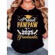 thumbnail image 1 of Women's T-shirt, "Gold Hat PawPaw 2025 White" print, retro minimalist fashion, crew neck, casual and comfortable, sports short-sleeved T-shirt, 1 of 7
