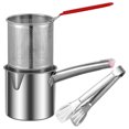 thumbnail image 1 of SHISUYAN 1 Set Household Frying Pot Large-capacity Frying Pot Metal Fryer Stainless Steel Deep Fryer, 1 of 9