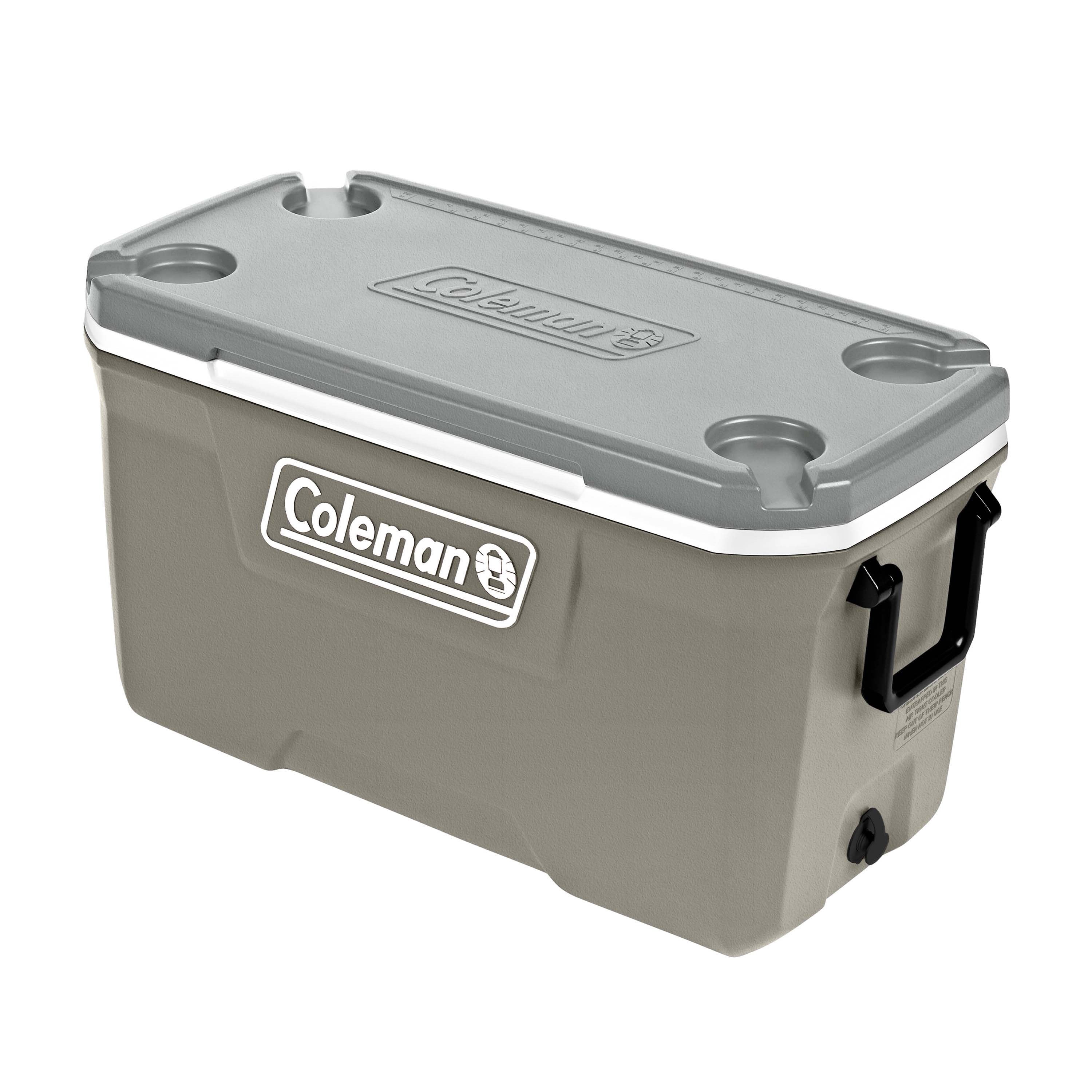 Coleman Classic Series 70-Quart Camping Cooler, Silver Ash Grey, 66L