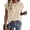 Apricot, variant on FreshPretty Sweater Vest Women Crochet Top Cap Short Sleeve Sweater 2026 Spring Summer Knit Shirt Pullover Beach Vacation Outfits