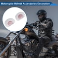 thumbnail image 3 of Accesorios de Casco de Motocicleta Decoración Orejas de Oso con Lentejuelas para Cascos de Motocicleta Bicicleta Esquí Pegatina Blanca 1 Juego, 3 of 6