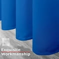 thumbnail image 3 of Ample Decor 2 Panel 46 x 63 inch 100% Polyester Blackout Curtains, Noise Reducing - Royal Blue, 3 of 6