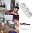 thumbnail image 5 of Triple Power Socket Adapter Socket Adapter Home Travel Power Socket Adapter Socket Panel 16A EU Standard Socket Power Outlet, 5 of 5