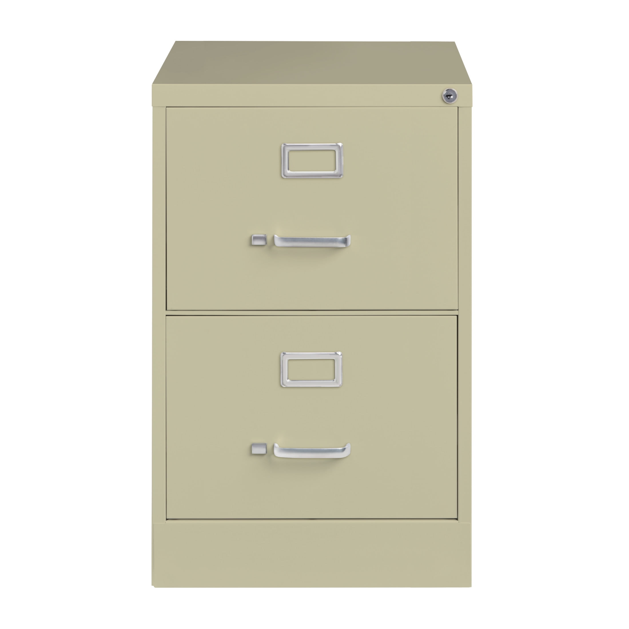 Hirsh 26.5" Deep 2 Drawer Legal Width Metal Vertical File Cabinet, Commercial Grade, Putty