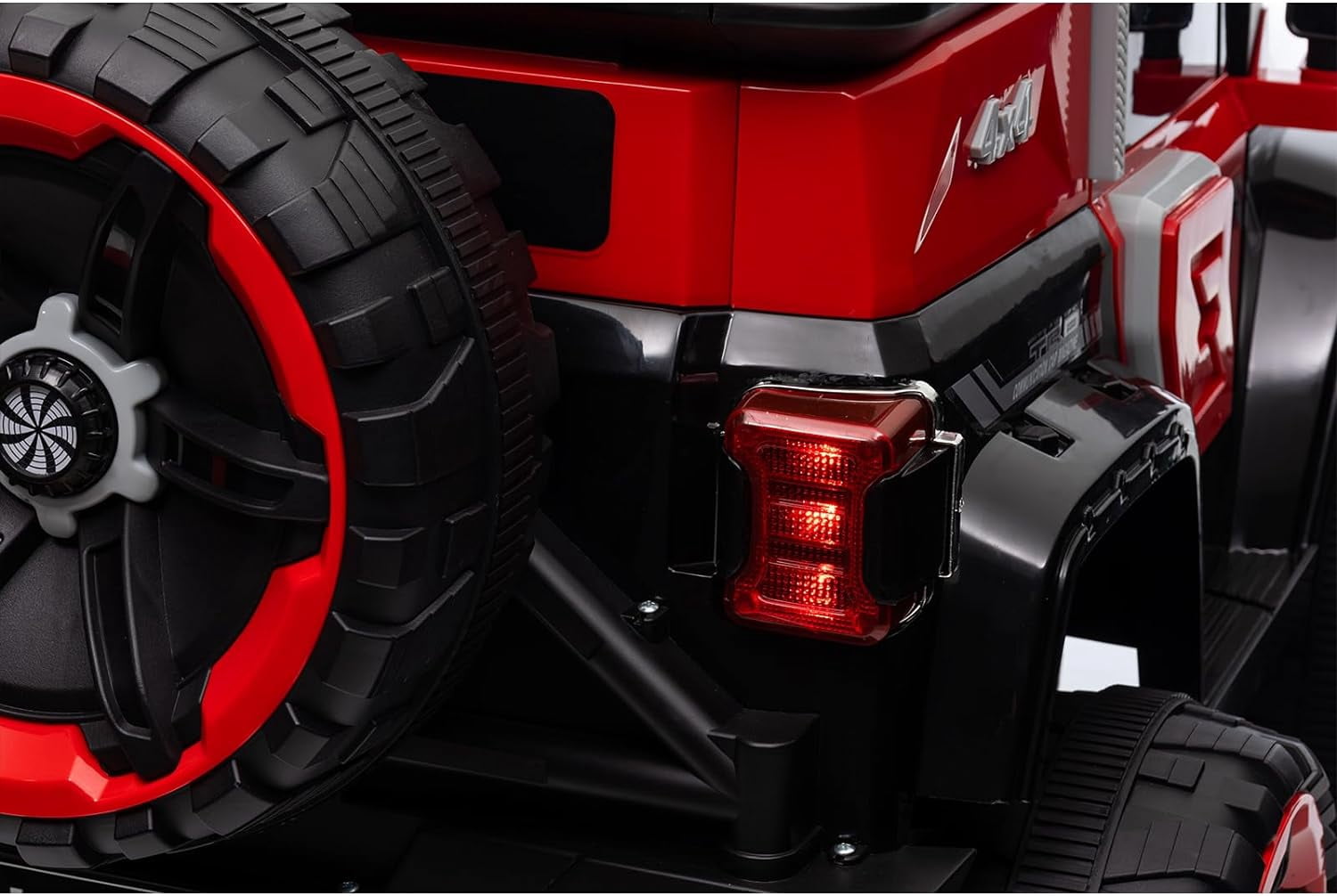 Yesfashion 12V Ride on Car FL-3588 Off-Road Vehicle Ride on Toy 25W*2 4 Wheeler Battery Powered Quad Toy Vehicle with Remote Control /MP3/ Suspension System /LED Lights/Off-Road Tires/etc