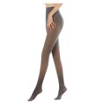 thumbnail image 5 of 2 Pack Women's High Waisted Warm Tights Winter Pantyhose Fake Translucent Tights Fleece Lined Thick Leggings Pants, 5 of 7