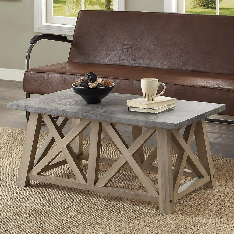 Better homes and gardens rustic gray coffee table deals