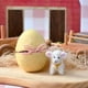 thumbnail image 4 of Huevo de Pascua de Fieltro de Lana Hecho A Mano con Gallina Sorpresa: Decoración Primaveral Ecológica para el Hogar y el Jardín C, 4 of 5