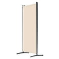 thumbnail image 2 of Room Divider,4 Panel Room Divider,Folding Privacy Screen&Portable Partition Divider for Room Separation,Freestanding Room Partitions for Office,Bedroom,Study,Beige, 2 of 6