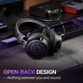 thumbnail image 3 of FIFINE HD18 Studio Open-back Headphones with Microphone for DJ, Music Monitor, Studio Recording, Wired Over Ear Headphones with 3.5mm Connect, 3 of 4
