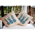 thumbnail image 3 of Simply Daisy 20" x 20" Pineapples Indoor/Outdoor Polyester Throw Pillow, Autumn Blue, 3 of 3