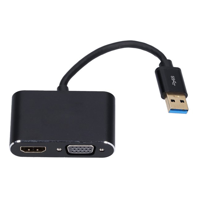ONTEN Adaptador USB3.0 a VGA Transmisión rápida Disipación de calor eficiente 4 modos de visualización Convertidor de pantalla para OS X XP