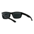 thumbnail image 3 of Men's Sunglasses Rectangular Wrap Around Fashion Shades UV400 Matte Black, 3 of 4