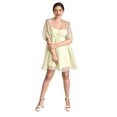 thumbnail image 5 of Vestido floral con manga abullonada Roman Fashion /Juvenil, 5081 (Lima) verde lima G, 5 of 5