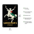 thumbnail image 2 of Sandeman’s Port Wine - Vintage Portuguese Advertising Poster by Jean D'Ylen c.1926 - 8 x 12 inch Vintage Metal Tin Sign, 2 of 4