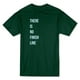 "Il N'Y A Pas de Ligne d'Arrivée" Citation de Poche Droite T-shirt Vert Forêt pour Hommes – image 1 sur 1