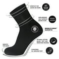 thumbnail image 4 of 3 Pairs of Diabetic Cotton Quarter Socks with Non Binding Top (Black, Sock Size 9-11), 4 of 6