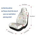 thumbnail image 5 of Pofeuu Wildflower Watercolor 2 Print Automotive Car Seat Covers Flat Cloth Full Set Seat Covers,Car Seat Covers front seats for Cars Trucks and SUVs-2 PCS, 5 of 9