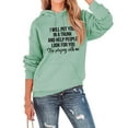 thumbnail image 3 of Sudadera con capucha Manga larga Cordón Suelto Cómodo Diseño de patrón de letras Poliéster Sudadera de mujer para uso diario Verde claro (letras negras) M, 3 of 6