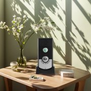 2 Way Voice Intercom, Waterproof Intercom Doorbell System, Wireless Audio Intercom for Home Hospital Office, Black