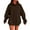 CA01_Coffee, variant on Oversized Hoodies for Women 2025 Cute Hoodie Plus Size Plain Basic Soft Sweatshirts Tops Fall Winter Trendy Tops with Pocket Black 4XL