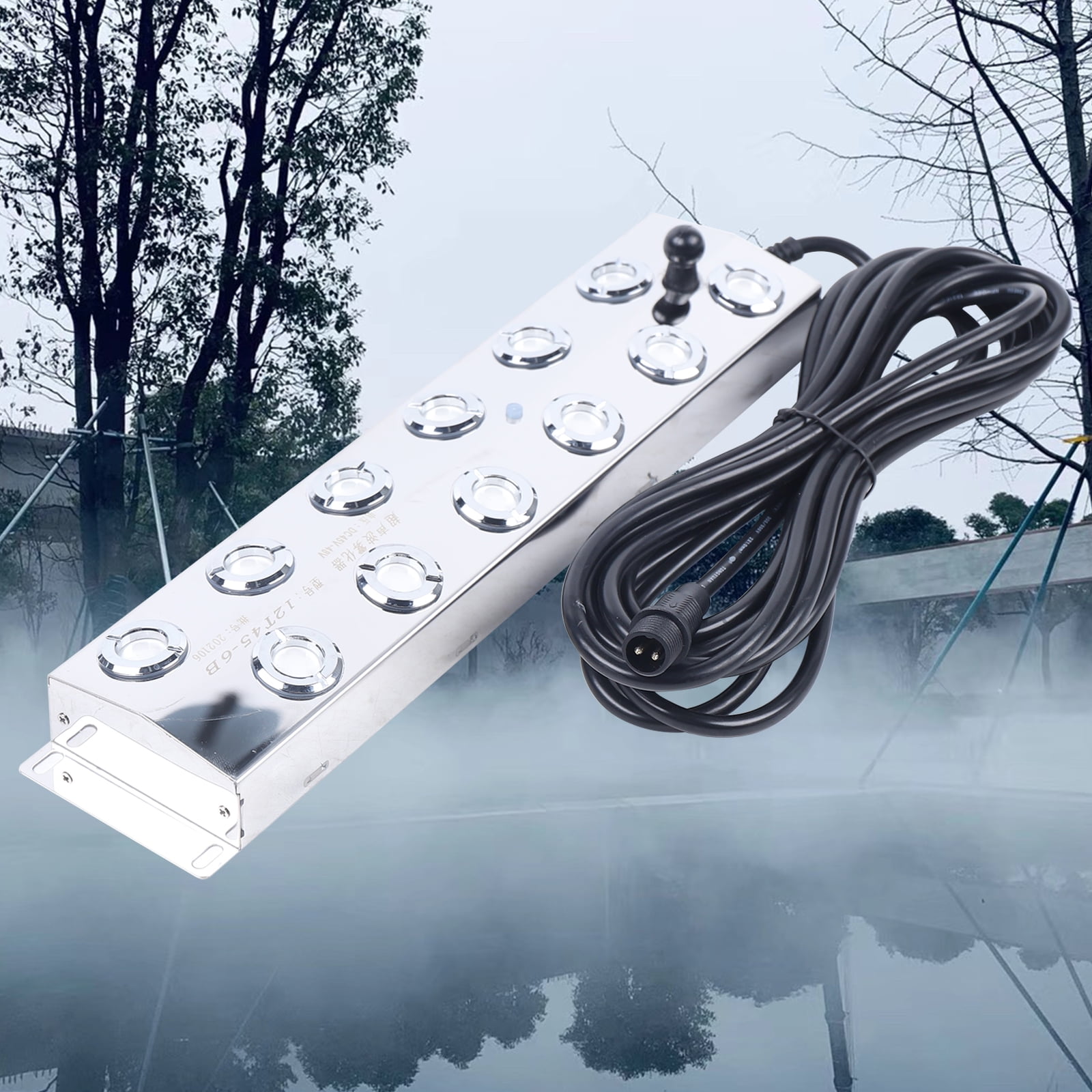 FITNATE Mist Maker Fogger, Aluminium ultraschall nebler, ultraschall Vernebler, mit Fogger Ceramics Discs, für Springbrunnen, Teich, Aquarium, Garten, viele Foggy-Effekt≥400mL/H