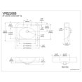 thumbnail image 5 of Kingston Brass VPB2268B Robert 26-Inch Ceramic Console Sink Top (8-Inch, 3-Hole) in White, 5 of 8