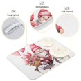 thumbnail image 4 of Gnome Roses Flowers Bike Dish Drying Mat Dish Drainer Rack Mats Water Absorbent Non-Slip Easy Clean Heat Resistant for Kitchen Counter, 4 of 8