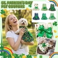 thumbnail image 3 of Lucky Clover Dog Dress for St. Patrick's Day, Summer Thin Puppy Skirt for Small Breeds, Comfortable Soft Cat Apparel, Festive Holiday Pet Outfit, 3 of 6