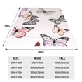 thumbnail image 3 of Pofeuu Beautiful Butterfly Print Ultra-Soft Micro Fleece Blanket,for Bed Or Sofa,All Season Throw Blankets Flannel Blanket-80"x60", 3 of 7