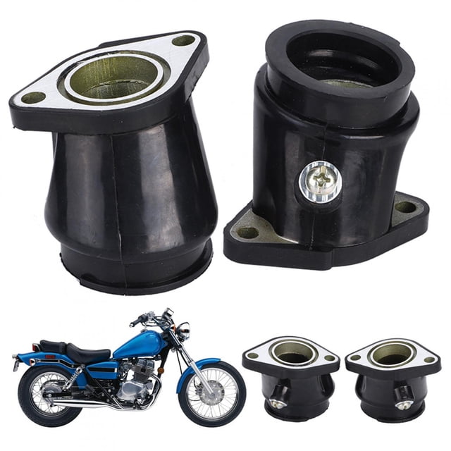 El Adaptador De Carburador Se Adapta A CA250 1996-2011 CMX250 1996-2011 CMX250C 2003-2011 2 X Interfaces De Admisión De Carburos De Posventa Con Juntas Tóricas De Goma Fácil