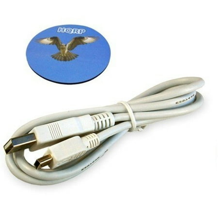 White Mini Usb - HQRP USB to mini USB Cable (White) for Texas Instruments TI-73 Explorer / TI-83 Plus TI-89 Titanium + HQRP Coaster