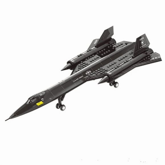 Military Technical USA SR71 Blackbird Stealth Supersonic Reconnaissance Aircraft Building Blocks Fighter Model Brick Kid Boy Toy,SR71