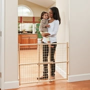 Evenflo Position and Lock Tall Natural Wood Baby Gate, 31"-50"