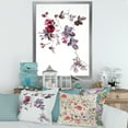 thumbnail image 3 of Designart 'Purple Wildflowers On White II' Traditional Framed Art Print, 3 of 4