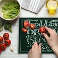 thumbnail image 3 of Black and White Cutting Board, Vintage Words on Following Your Dreams Monochrome Image, Decorative Tempered Glass Cutting and Serving Board, Large Size, Black and White, by Ambesonne, 3 of 5