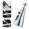 thumbnail image 2 of 3 Functions Spray Head 360°Swivel Faucet Spayer Head G1/2 Water-saving Sink Aerator for Kitchen Faucet, 2 of 8