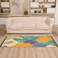 thumbnail image 2 of Yayeee Runner Rug for Bedroom 2'x6' Machine Washable Hallway Non Slip Mat, Beige Floral Wave, 2 of 8